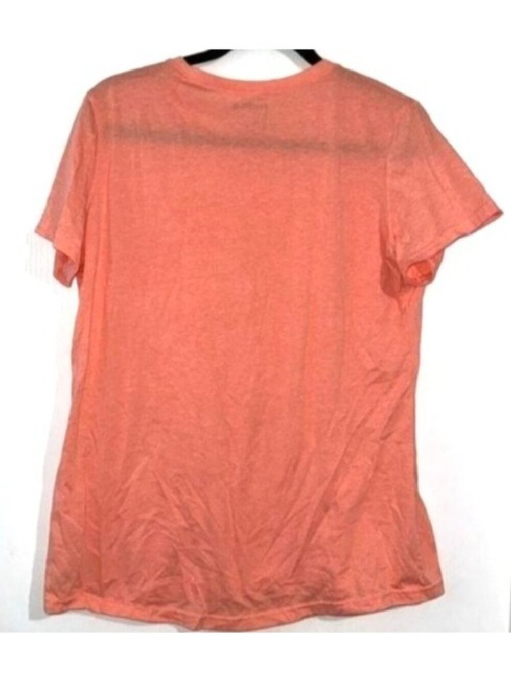 Reebok Womens Coral Orange Activewear T-Shirt XL Polyester & Cotton Blend Lightw - Picture 6 of 7